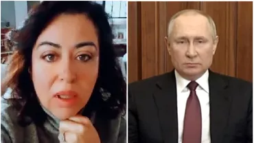 Oana Roman ii ataca dur pe sustinatorii lui Vladimir Putin Nu poti admira un dictator criminal Esti bolnav psihic