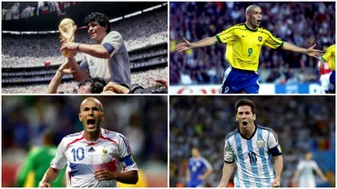 Meseriasii Mondialelor Diego Maradona Ronaldo sau Lionel Messi printre numele mari care au castigat Balonul de Aur la turneul final Video