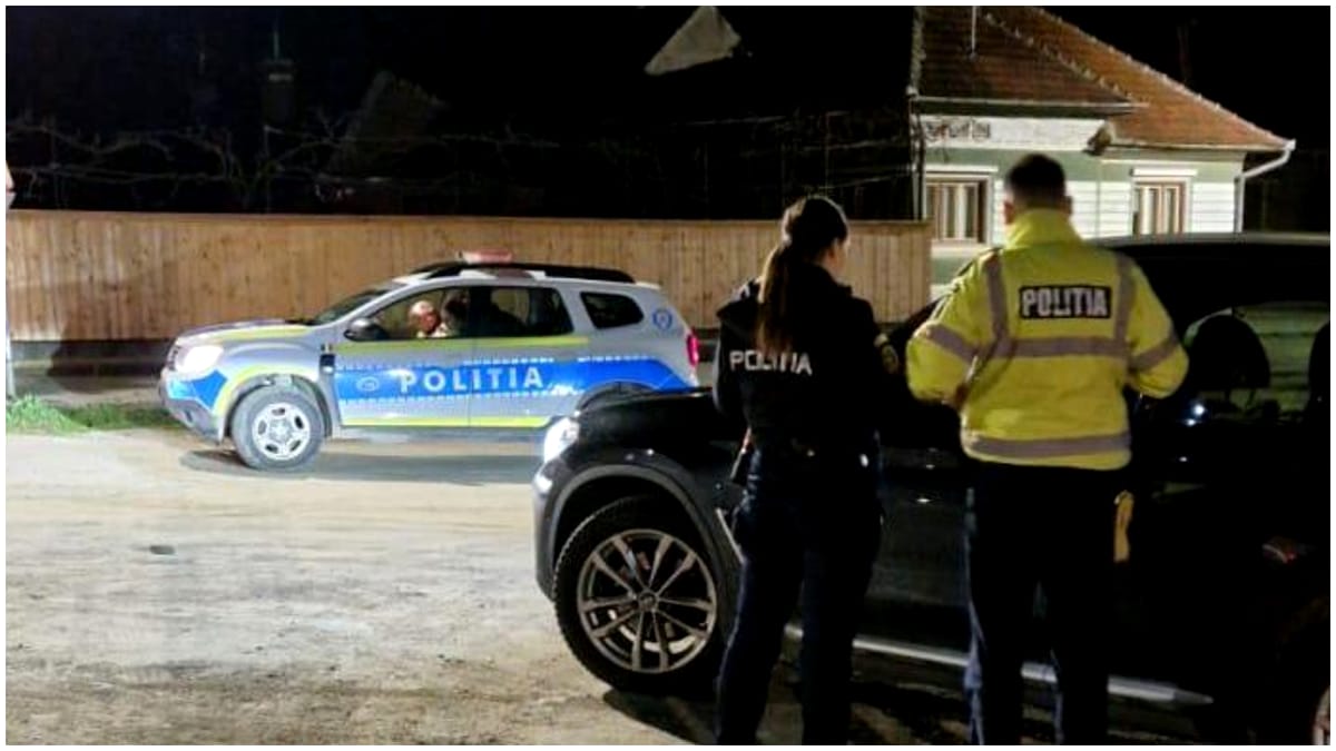 Polițist din județul Sibiu ieșit la un control în trafic, lovit de un șofer beat