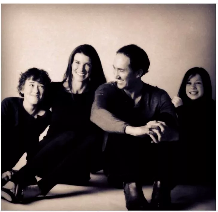 Darren Cahill alături de soția sa Victoria și de cei doi copii, Tahlia și Benjamin