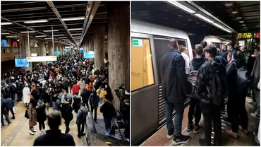 Doua trenuri de metrou sau ciocnit in statia Timpuri Noi marti seara Ce spun Metrorex si Politia Capitalei Update