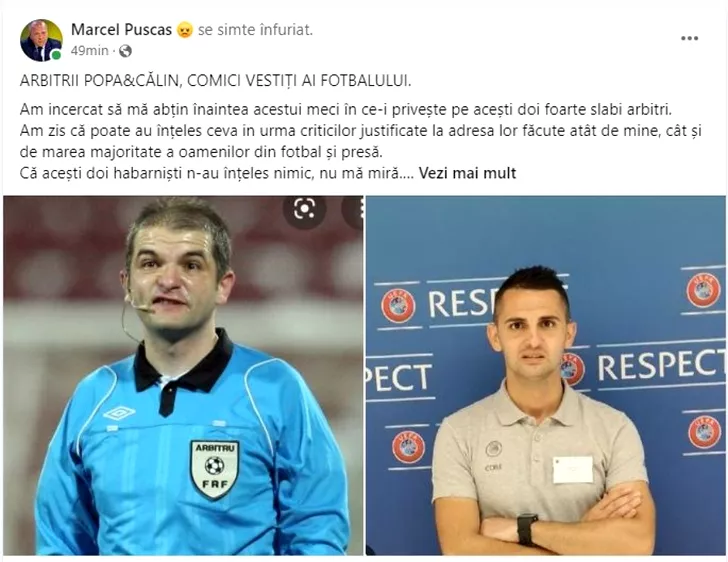 Marcel Puşcaş a atacat arbitrajul de la Botoşani - FC U Craiova 0-0