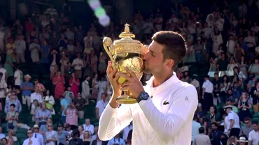 Novak Djokovic campion pentru a saptea oara la Wimbledon La invins pe Nick Kyrgios si a ajuns la 21 de trofee de Mare Slem