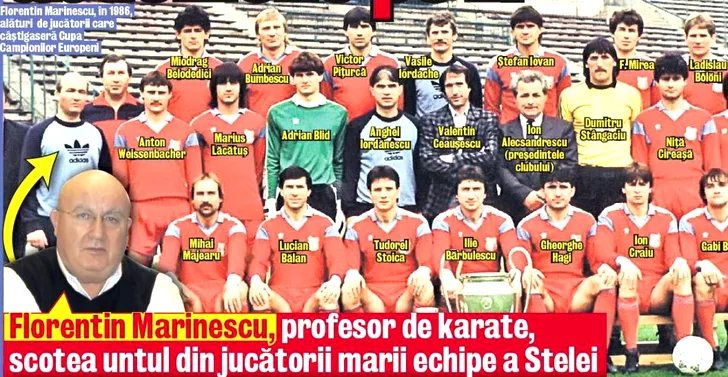 Florentin Marinescu pe vremea în care lucra la Steaua 86. Sursa foto Libertatea