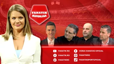 Fanatik SuperLiga joi 4 mai Ioana Cosma prefateaza etapa 7 alaturi de Florin Gardos Florin Manea Ciprian Panait si Alin Buzarin Cum se vede emisiunea
