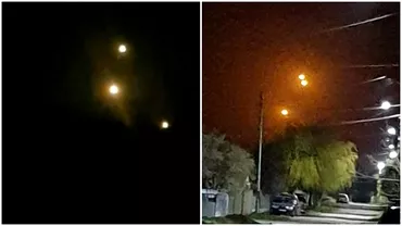 Clipe de panica pentru locuitorii din Galati Oamenii au observat mai multe lumini pe cer si se tem ca ar putea fi drone