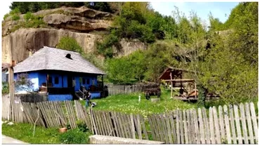 Singura casa din Romania cu o cascada naturala in curte E gratis sa o vezi si bonus ai si un urias prins intro stanca