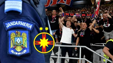 Suporterii FCSB gesturi de neconceput Jandarmeria a reactionat imediat Fortele de ordine au intervenit Au fost identificati sase autori
