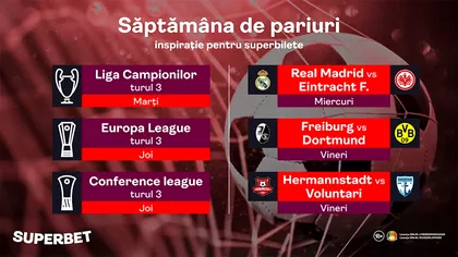 P Inspiratie pentru SuperBilete Meciuri de top din Europa la mijlocul saptamanii