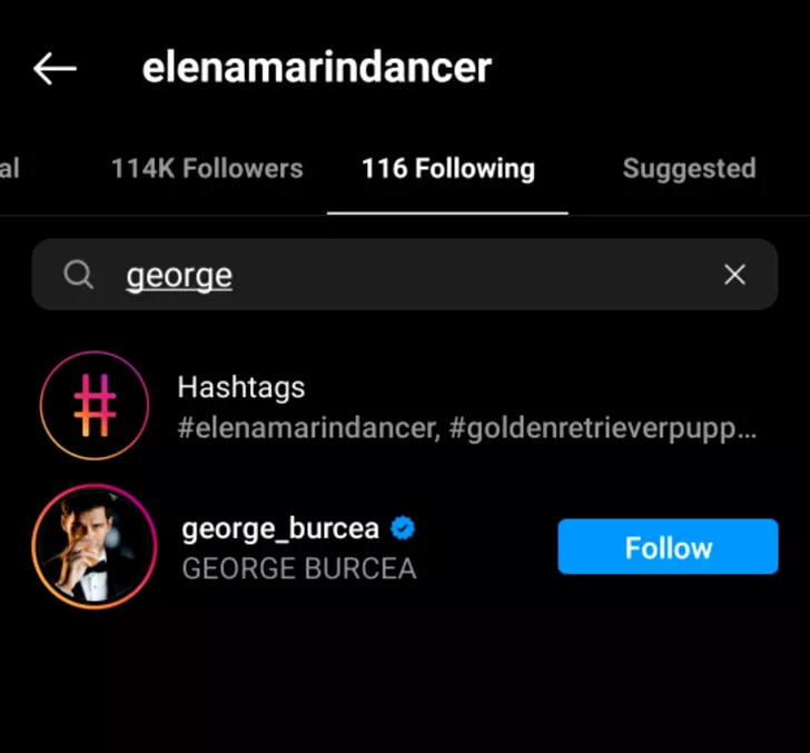 Elena Marin îl urmărește pe George Burcea