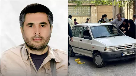 Asasinat la nivel inalt in Iran Un ofiter al Garzii Revolutionare ucis in Teheran de doi motociclisti Foto