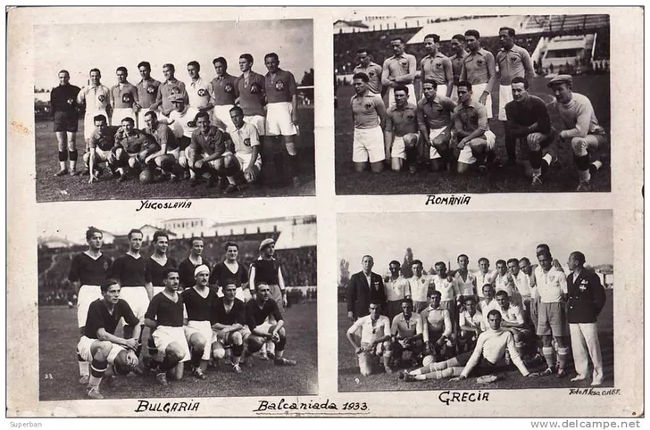 Cele patru echipe care au participat la Cupa Balcanică din 1933