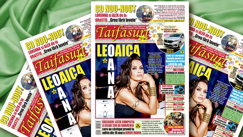 Revista Taifasuri numar nou Editorial Fuego interviu Oana Zavoranu castigatori Bingo Mania Si un CD In exclusivitate