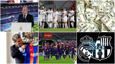 Venituri astronomice Real Madrid si Barcelona genereaza mai multi bani decat PIBul a 17 tari