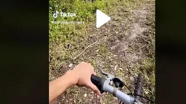Viral pe TikTok Cu ce sa intalnit o americanca in drum spre scoala mergand cu bicicleta Video