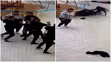 Video Tanar injunghiat intrun mall din Craiova dupa o bataie generala Sase persoane arestate