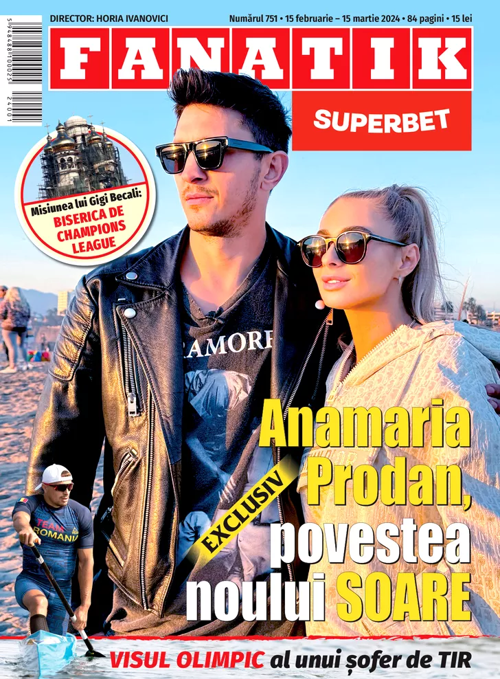 coperta 1 revista Fanatik 751 cu Anamaria Prodan