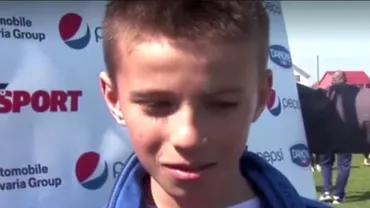 Octavian Popescu noul star al FCSB video incredibil la 12 ani Stau la camin mananc si fac scoala