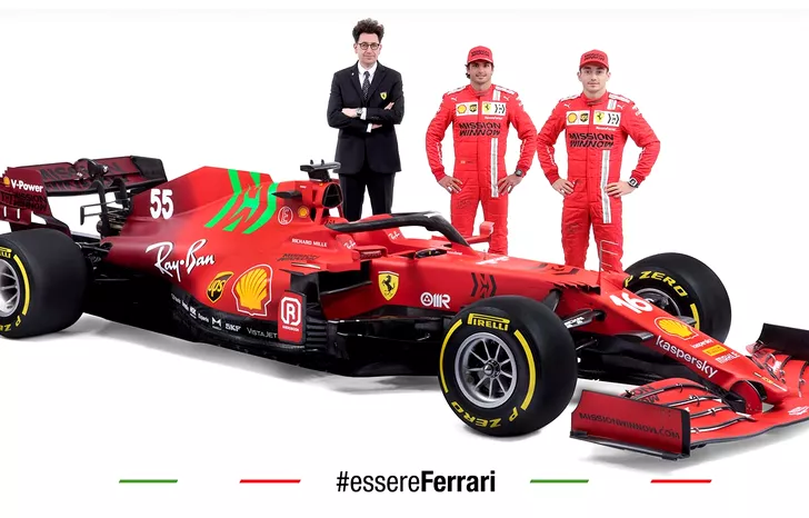 Noua mașină Ferrari. Sursă foto: motorsport.com