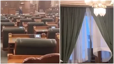 Incendiu in Senat in timpul sedintei Parlamentarii au fost evacuati de urgenta din cauza fumului Video