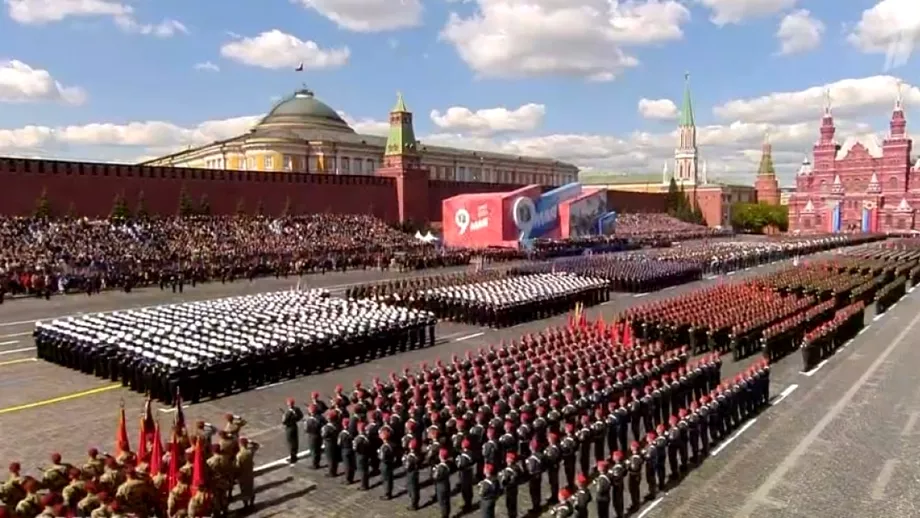 Vladimir Putin a sarbatorit Ziua Victoriei in Piata Rosie Un adevarat razboi a fost declansat din nou impotriva Rusiei Foto