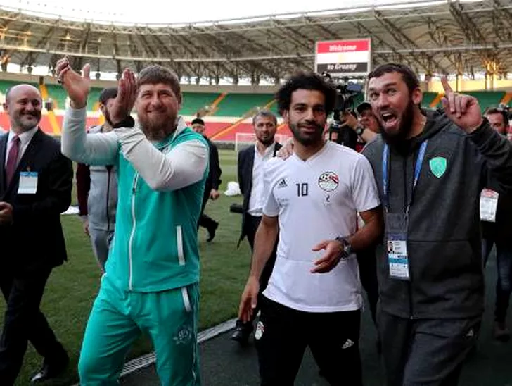 Mo Salah și Amzar Kadyrov