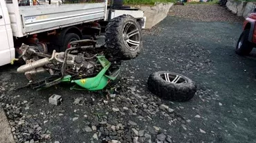 Accident teribil cu un ATV, din cauza vitezei prea mari. Un tânăr de 27 de ani a decedat pe loc