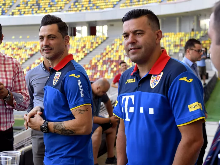 Mirel Rădoi și Cosmin Contra pe Arena Națională. Sursă foto: sportpictures.eu