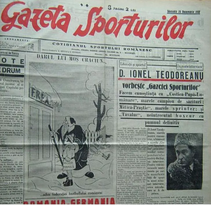 Gazeta Sporturilor 25 decembrie 1937