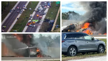 Doua persoane au murit dupa ce un avion sa prabusit pe o autostrada din Florida A fost ireal ca intrun film