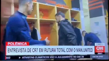 Tensiunea dintre Ronaldo si United se extinde si in vestiarul Portugaliei Reactia lui Bruno Fernandes cand CR7 ia intins mana Video