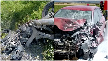 Sfarsit cumplit pentru un motociclist de 36 de ani A murit pe loc dupa o coliziune cu o masina