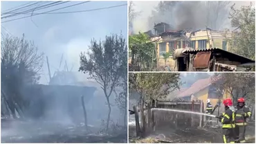 Incendiu de amploare in Dolj Trei case arse zeci de proprietati afectate si trei raniti
