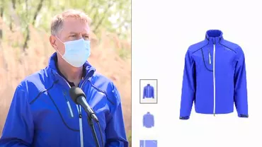 Cat costa jacheta pe care a purtato Klaus Iohannis in Delta Vacaresti E peste pensia medie din Romania