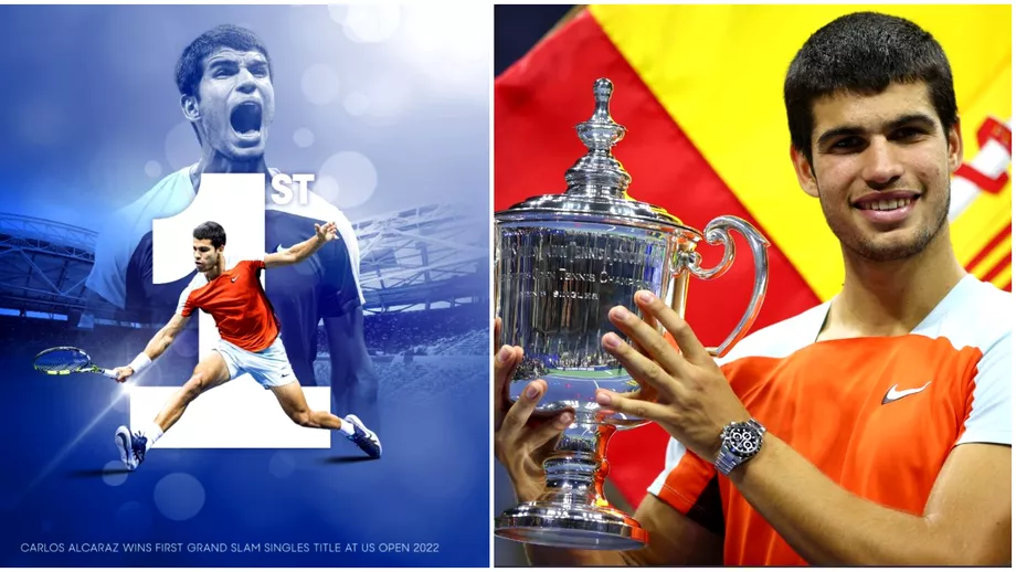 Cine este Carlos Alcaraz cel mai tanar numar 1 ATP din istorie Noua senzatie a tenisului a castigat la 19 ani US Open si calca pe urmele lui Rafa Nadal