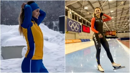Mihaela Hogaș, cea mai rapidă patinatoare din România, impresionează pe gheață la JO...
