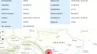 Cutremur in Romania 18 iunie 2023 Ce magnitudine a avut seismul