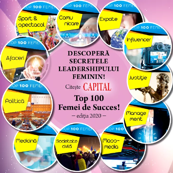Capital Top 100 Femei de Succes. Surprize majore în clasamentul din acest an. Adelina Pestriţu, printre câştigătoare