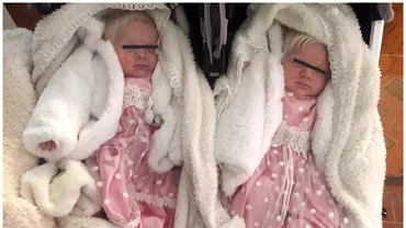 Cum arata acum gemenele nascute cu parul alb ca zapada Catalina si Virginia au patru ani