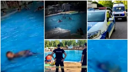 Filmul tragediei de la piscina din Târgu Jiu. Mădălin a murit sub privirile...