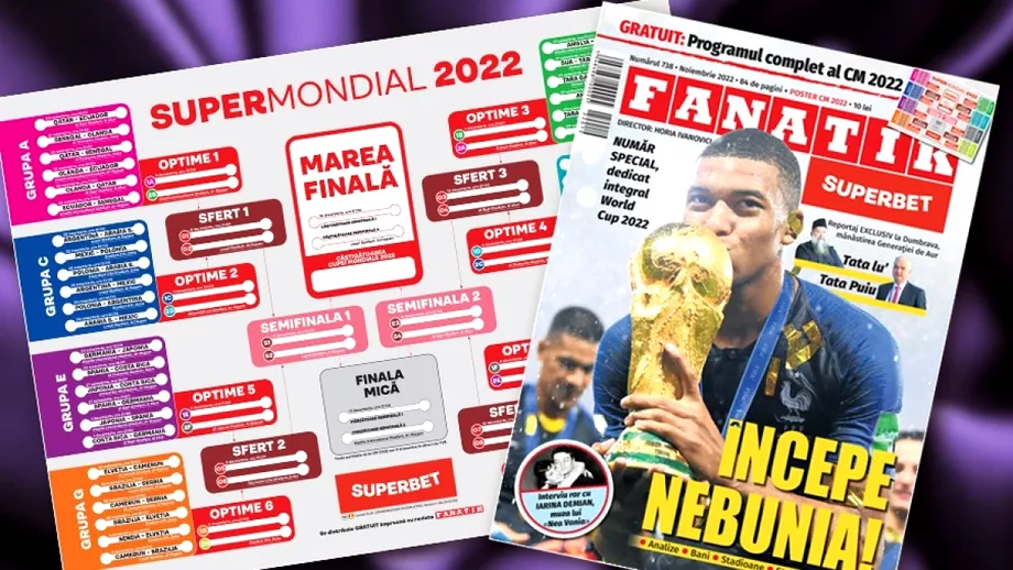 Revista Fanatik pe noiembrie Totul despre Mondialul din Qatar Analize interviuri bani stadioane staruri controverse Gratuit programul complet al CM 2022