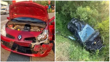 Accident cu 6 raniti dintre care 4 copii in Mures Impact violent intre doua masini