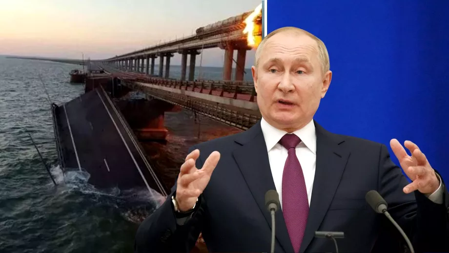 Razboi in Ucraina ziua 228 Putin acuza Kievul de un atac terorist asupra infrastructurii critice dupa explozia Podului Crimeei