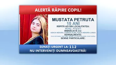 O fata de 15 ani a fost rapita in Pitesti Politistii au emis o alerta