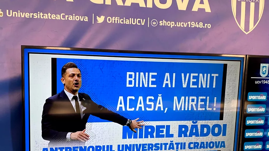 Mirel Radoi noul antrenor al Universitatii Craiova A fost prezentat oficial si va conduce primul antrenament in aceasta seara Update exclusiv