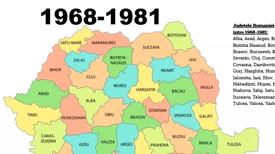 16 februarie semnificatii istorice Romania renunta la raioanele tipic sovietice si se reorganizeaza in judete