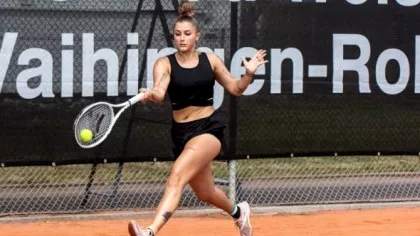 Andreea Prisăcariu și-a provocat răni în timpul meciului, la Iași Open