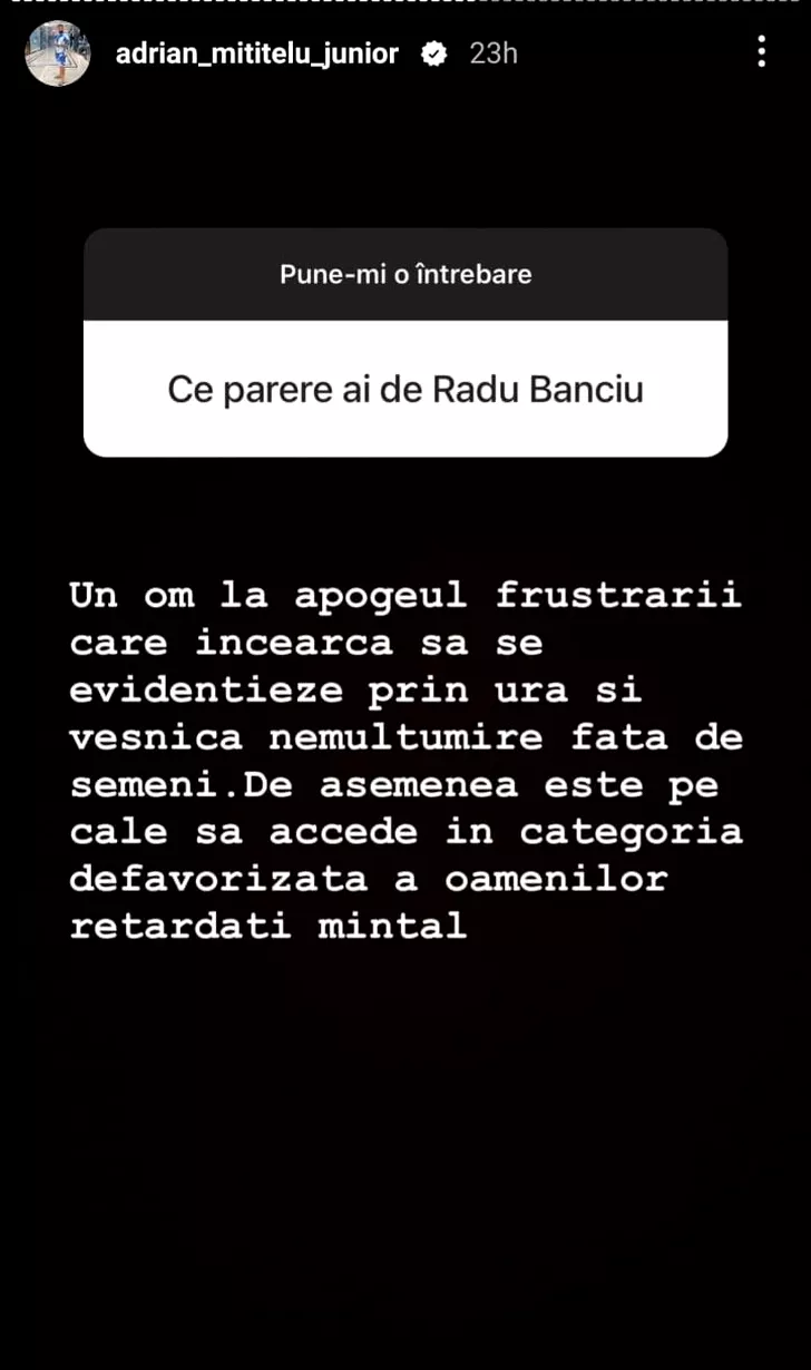Adrian Mititelu Jur. îl distruge pe jurnalistul Radu Banciu