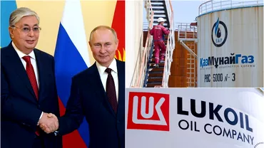 Foloseste Rusia KazMunayGas drept paravan pentru fentarea embargoului RusiaKazahstan o fratie pentru preluarea activelor Lukoil din Romania