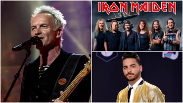 Concerte in 2022 Sting Maluma si Iron Maiden vor urca pe scenele din Romania anul acesta